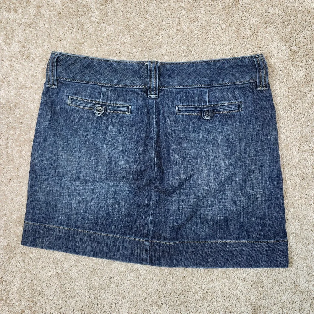 Y2K Vintage GAP Jeans Denim Mini Skirt Blue‎ Jean Low Rise Size 4